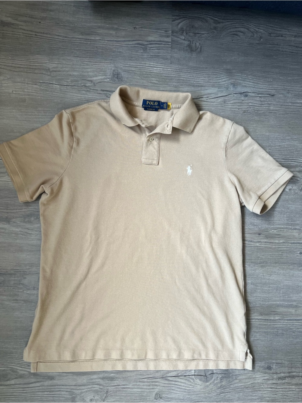 Polo Ralph Lauren Men’s The Iconic Mesh Polo Shirt Tan
